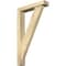 Ekena Millwork Traditional Block Rough Sawn Bracket w/ Offset Brace, Douglas Fir, 4"W x 18"D x 30"H BKT0402X18X30TRA05RDF - alternate 1